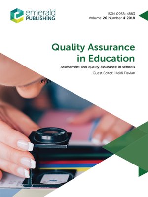 cover image of Quality Assurance in Education, Volume 26, Number 4